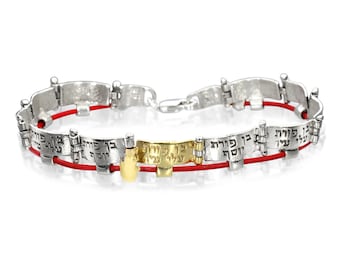 Hamsa Bracelet, Kabbalah Bracelet, Red String, Good Luck Bracelet, Men Bracelet, Jewish Jewelry, Protection Bracelet, Evil Eye Bracelet