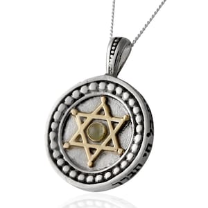 Biżuteria Kabbalah, Wisiorek Gwiazda Dawida, Amulet ochrony przed złym okiem, 72 imiona Boga, Amulet obfitości, Wisiorek Gwiazda, Naszyjnik Gwiazda Dawida