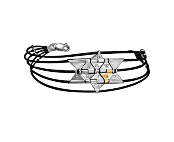 EUEAVAN 1pc Bracciale Stella di David Esagramma Braccialetti con ciondoli ebrei in acciaio inossidabile per le donne Regali di gioielli ebrei vintage 36 EUEAVAN 1pc Bracciale Stella di David Esagramma Braccialetti con ciondoli ebrei in acciaio inossidabile per le donne Regali di gioielli ebrei vintage 36