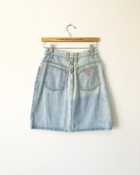 vintage guess denim skirt