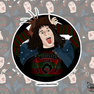 Freddy Munson Sticker/Nightmare/Mashup/Horror Sticker