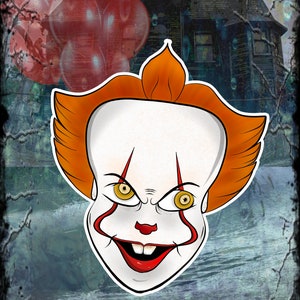 Horror Sticker/Clown/Sticker/Clown Sticker/IT Sticker