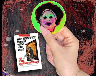 Holographic Chainsaw Horror Sticker Vinyl Decal