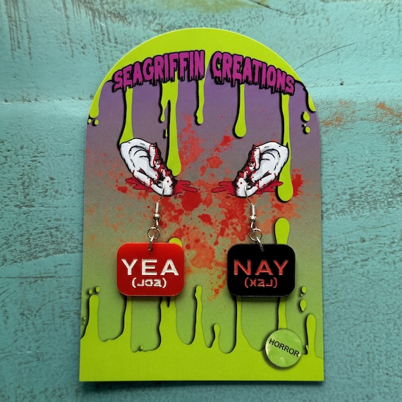 Yea/Nay/MCR/The Black Parade/My Chemical Romance Earrings