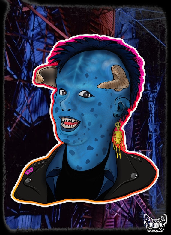 Maurice Little Monsters Sticker, Horror Movie Art