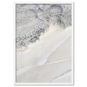 Coastal Art Print. Scandi Modern Poster or Wall Art. Rock Face Cliff Photography. Ready to Hang or Unframed. Print and Proper | ESK-08 image 1