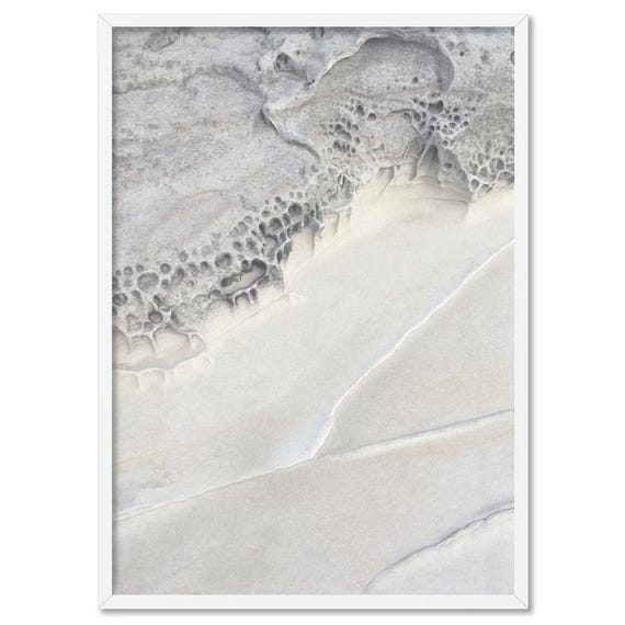 Coastal Art Print. Scandi Modern Poster or Wall Art. Rock Face Cliff Photography. Ready to Hang or Unframed. Print and Proper | ESK-08