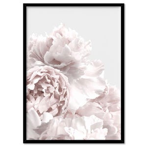 Peony Art Print Poster. Neutral Tones. Peonies Photo. Ready to Hang or Canvas. Modern Floral Art Print, Perfect for Bedroom | PLT-60 afbeelding 5