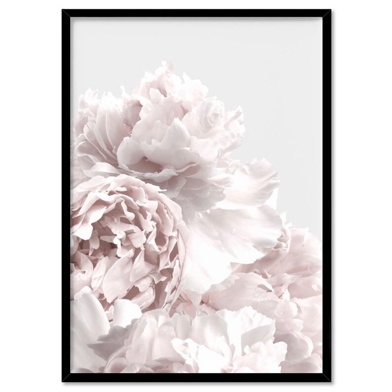 Peony Art Print Poster. Neutral Tones. Peonies Photo. Ready to Hang or Canvas. Modern Floral Art Print, Perfect for Bedroom | PLT-60 afbeelding 5