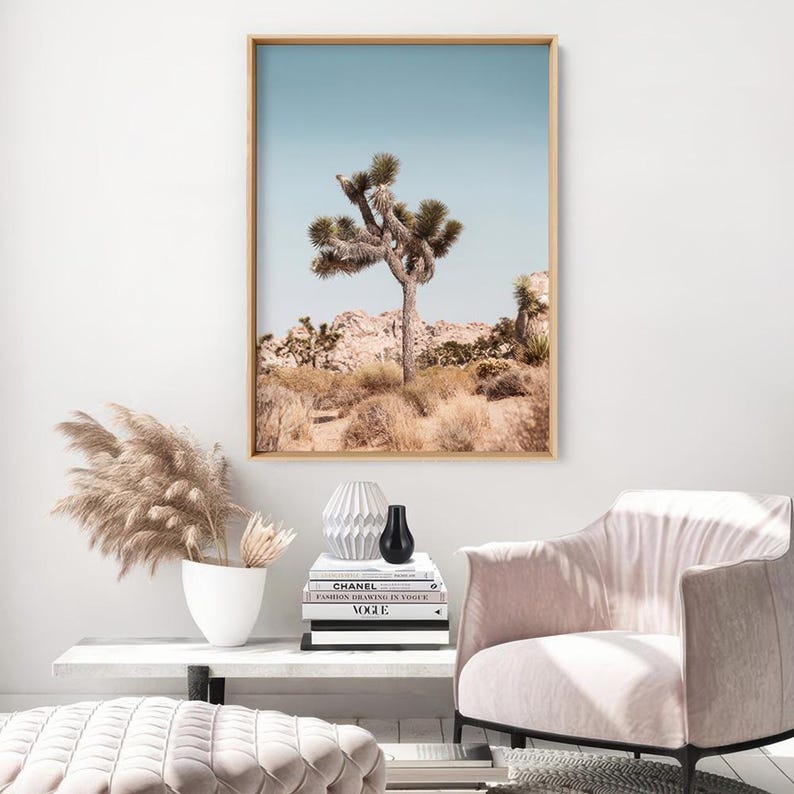 Desert Wall Art. Joshua Tree Art Print. Desert Landscape Photography ...