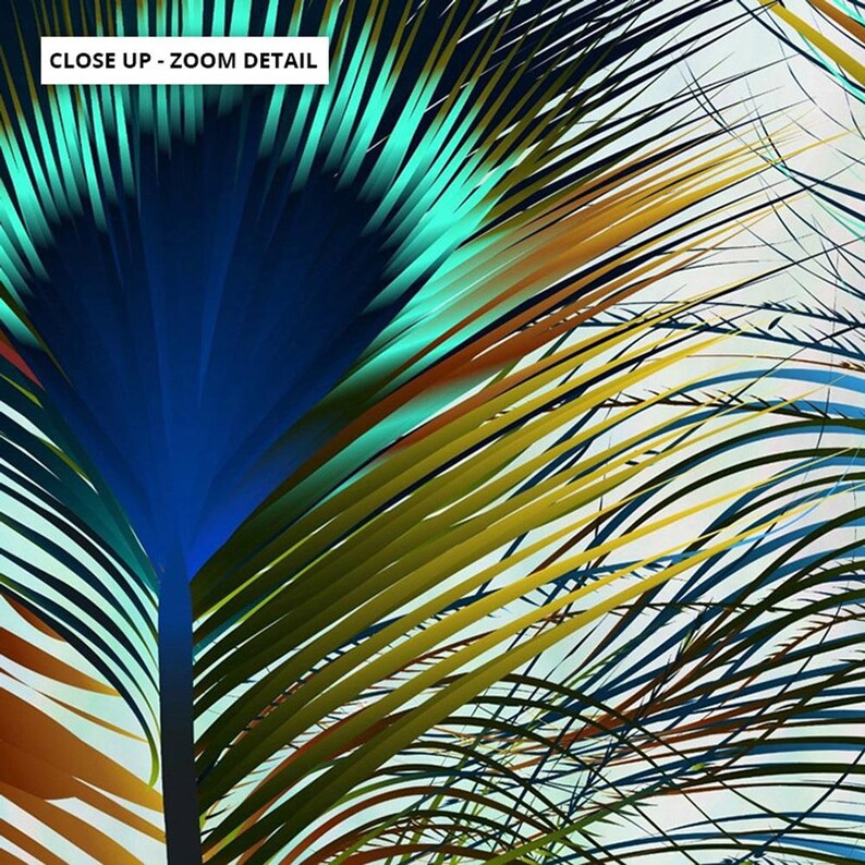 Peacock Print. Poster or Canvas. Modern look artwork. High resolution. Framed or Unframed options. Designed in Sydney | ANA-23 image 7