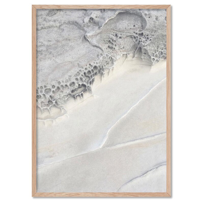 Coastal Art Print. Scandi Modern Poster or Wall Art. Rock Face Cliff Photography. Ready to Hang or Unframed. Print and Proper | ESK-08 image 4