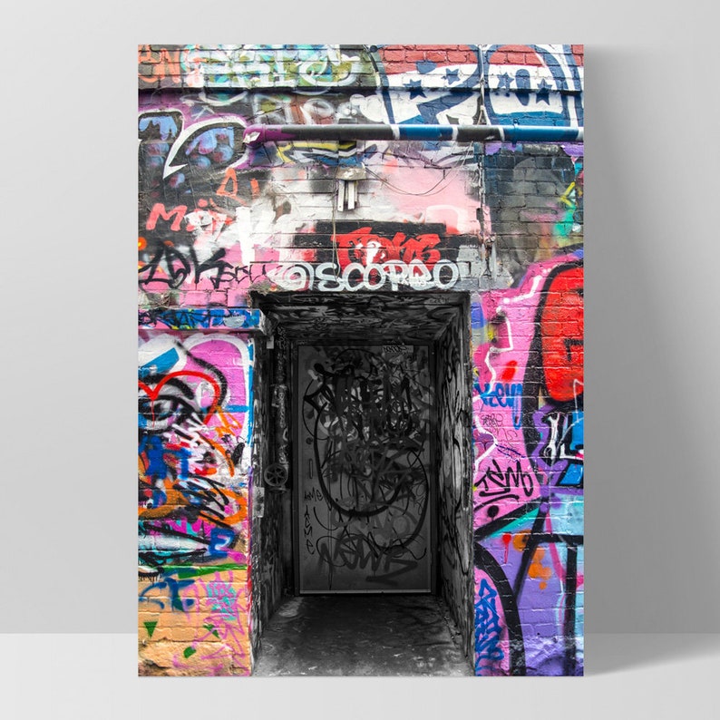 Melbourne Street Art. Urban Wall Art Print. Hosier Lane Etsy