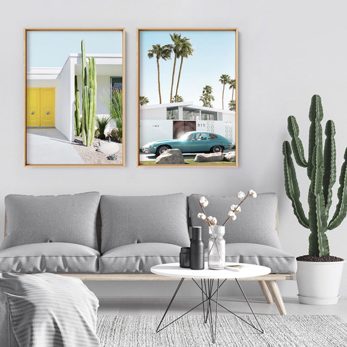 Palm Springs Wall Art. Mid Century Modern Wall Art Print. Etsy