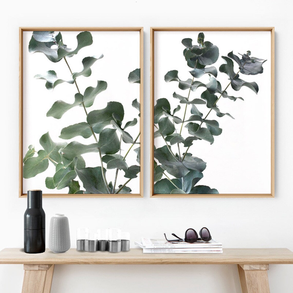 Eucalyptus Leaves Wall Art. Native Modern Australian Art Etsy