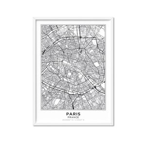 Minimal Scandi Look Decor Street Map Poster Sydney Art Print Australian Map Framed or Unframed MAP-03 Map Wall Art City Map