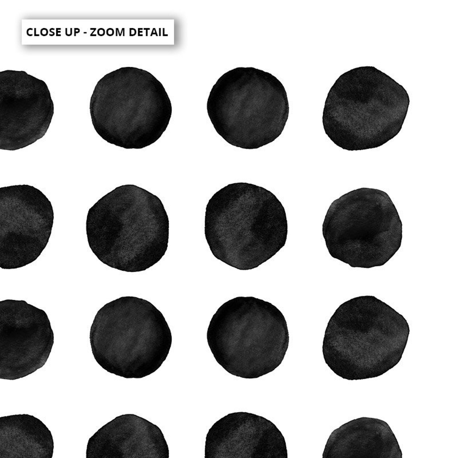 Abstract Black Spots Print. Black & White Dot Art Poster. - Etsy
