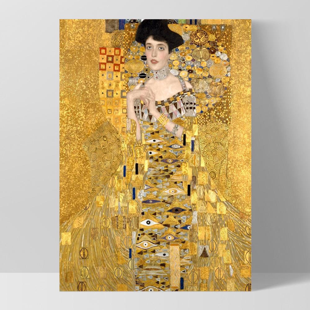 ADELE BLOCH BAUER Gustav Klimt　純金　金貨 GUSTAV KLIMT - Portrait of Adele Bloch-bauer I, 1907. Digitally