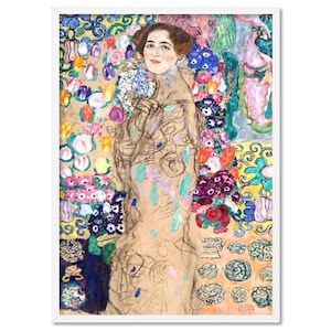 GUSTAV KLIMT - Portrait of Ria Munk III, 1918. Digitally Remastered Art Print Poster. Female Portrait Poster. Portrait of a Woman | Far-09