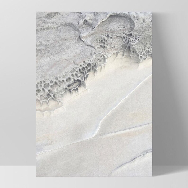 Coastal Art Print. Scandi Modern Poster or Wall Art. Rock Face Cliff Photography. Ready to Hang or Unframed. Print and Proper | ESK-08 image 6