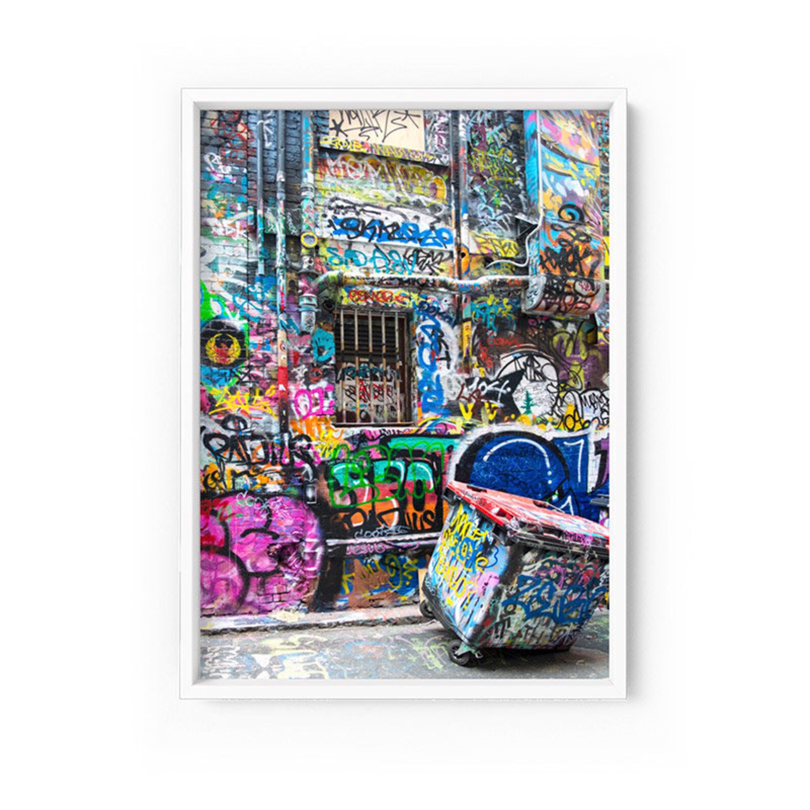Melbourne Street Art. Urban Wall Art Print. Hosier Lane Bin & Etsy