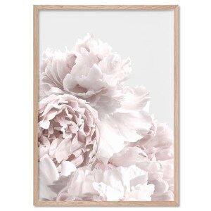 Peony Art Print Poster. Neutral Tones. Peonies Photo. Ready to Hang or Canvas. Modern Floral Art Print, Perfect for Bedroom | PLT-60 afbeelding 4