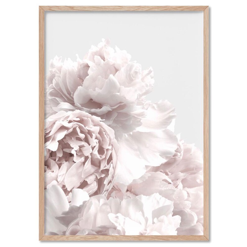 Peony Art Print Poster. Neutral Tones. Peonies Photo. Ready to Hang or Canvas. Modern Floral Art Print, Perfect for Bedroom | PLT-60 afbeelding 4