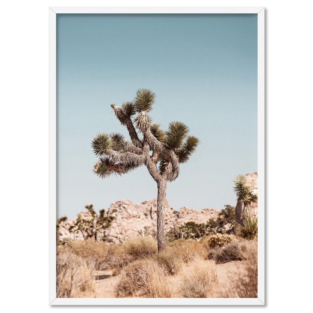 Desert Wall Art. Joshua Tree Art Print. Desert Landscape Photography ...