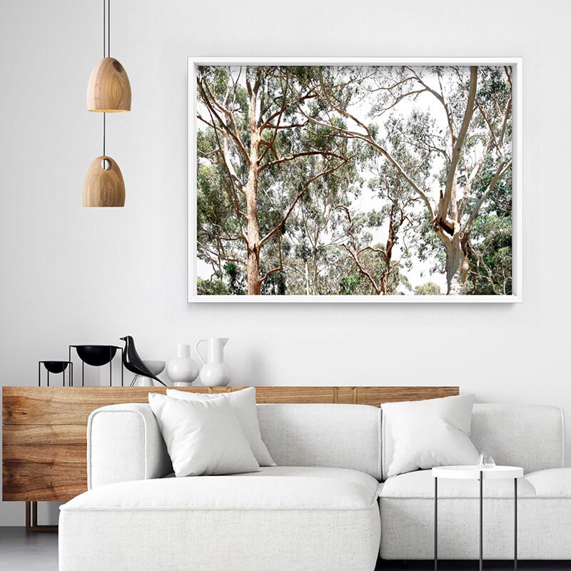 Gumtree Wall Art Print. Australian Gumtrees Landscape Etsy