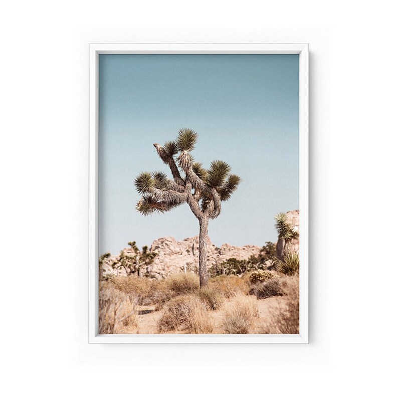 Desert Wall Art. Joshua Tree Art Print. Desert Landscape Etsy