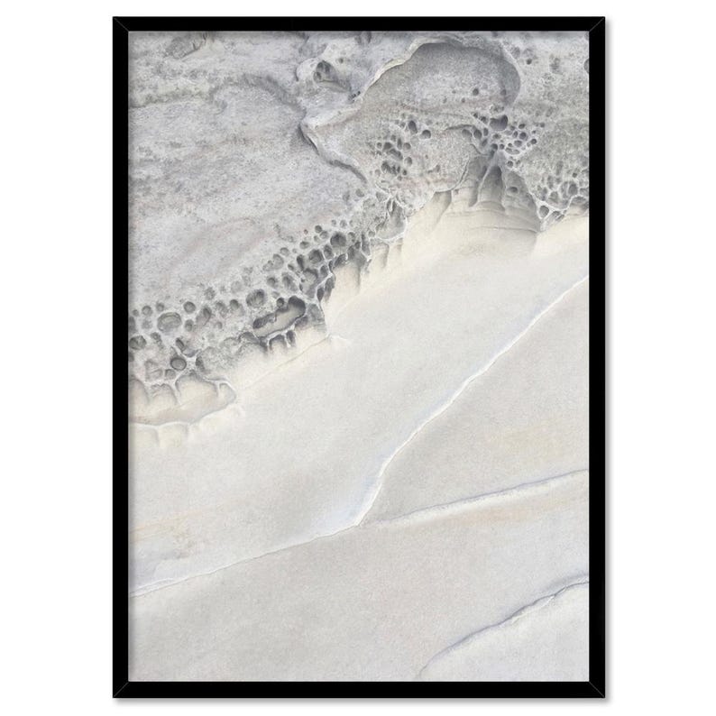 Coastal Art Print. Scandi Modern Poster or Wall Art. Rock Face Cliff Photography. Ready to Hang or Unframed. Print and Proper | ESK-08 image 5