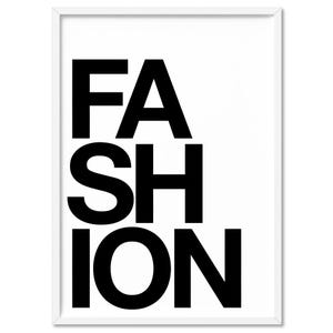 Fashion Word Print Poster. Typography Wall Art Print. Simple B&W Design. Mix and Match. Chic Home Decor for a Modern Look | TYP-64