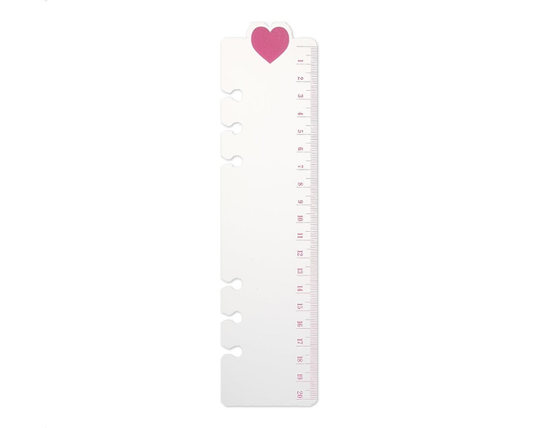 Bookmark Ruler Binder Flexi Heart Bookmark Ruler, A5 Planner 6 Ring Binder - Etsy