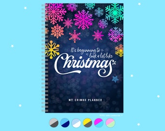 Mein Crimbo Planer, Handgemachter Weihnachtsorganisator, Bunt, A5, Checklisten, Budget, Kochen, Geschenke, Buch