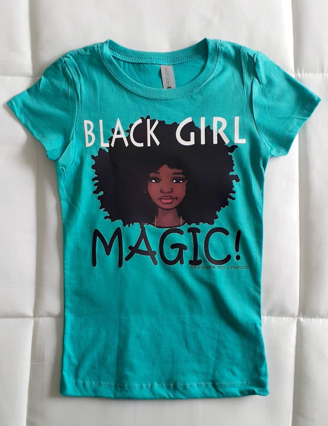 Black Girl Magic Graphic T-Shirts Various Colors Black | Etsy