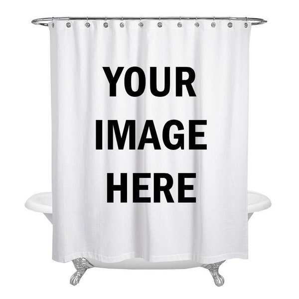 Custom Photo Shower Curtain, Picture Shower Curtain, Custom Image Bathroom, Picture Gift