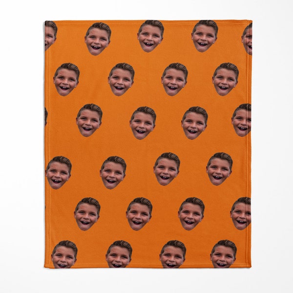 Face Photo Blanket, Funny Gifts for Family & Friends Custom Gifts, Custom Face Picture Blanket