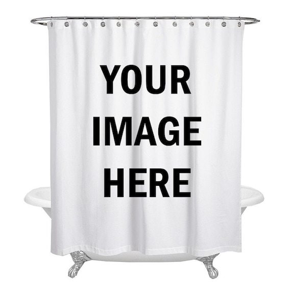 Custom Photo Shower Curtain: Personalized Image Bathroom Decor