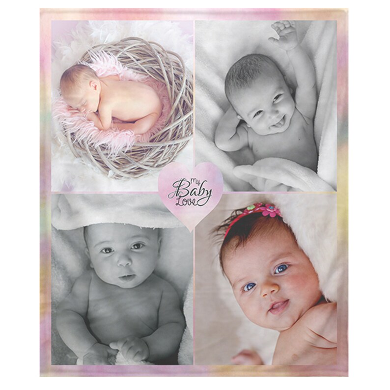 collage baby blanket