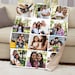 Customizable Photo Blanket, Photo Collage Gifts for him or her, Family & Friends Custom Gifts, Special Memory Keepsake 