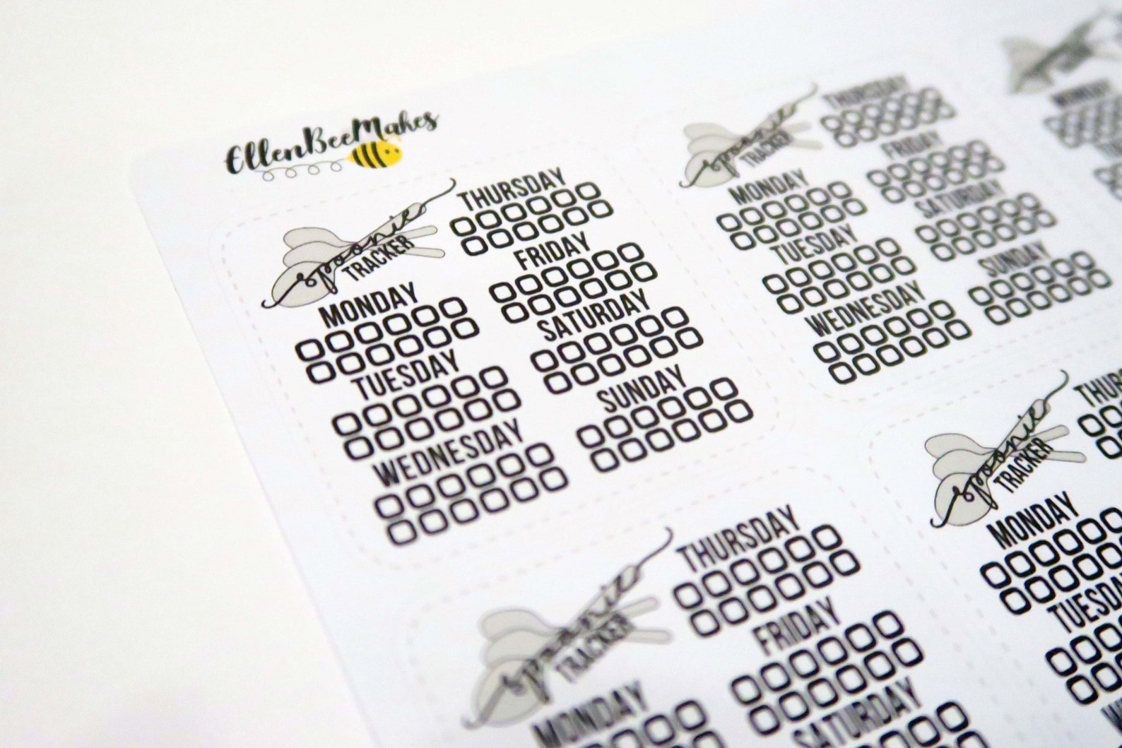 Spoonie/spoon Theory Weekly Tracker Stickers for Planners Etsy UK