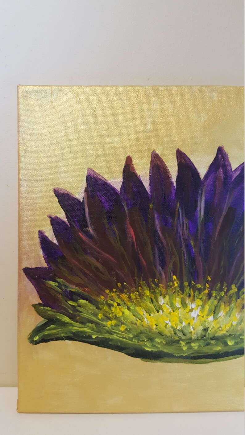 Lotus Flower Painting Yoga Studio Decor Meditation Etsy