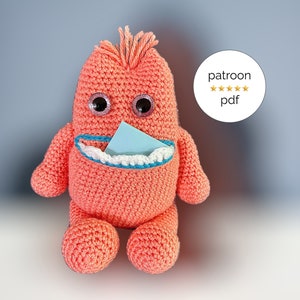 Crochet pattern worry friend / tutorial / crochet pattern for a cuddly toy in which children can express their worries |  crochet a worry buddy
