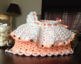 Vintage crochet pattern for a bag / cradle for a doll