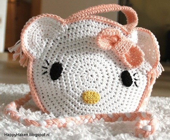 Haakpatroon Hello Kitty Tasje Voor Lieve Meisjes - Etsy