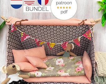 Tent voor Maileg muizen | pdf werkbeschrijving / naaipatroon | easy, ook voor beginners
