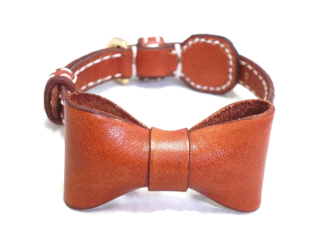 Dog Collar With Bow, Bowtie Dog Collars, Handmade Etsy