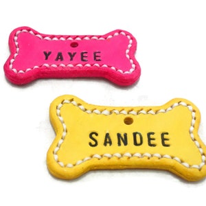 Custom Pet Tag, Personalized Pet Tag, Bone Shape Dog ID Tag, Bone Shape Pet ID Tag