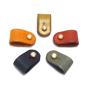 Cord Holder, Cord Organizer, Leather Wire holder Multicolor Set