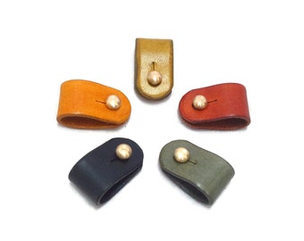 Cord Holder, Cord Organizer, Leather Wire holder Multicolor Set